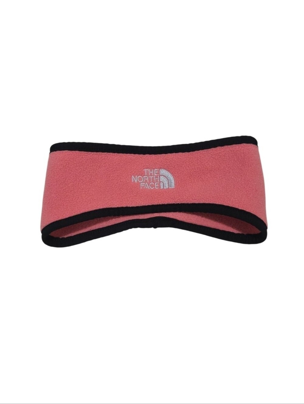 The North Face Pink Fleece Headband with Black Trim